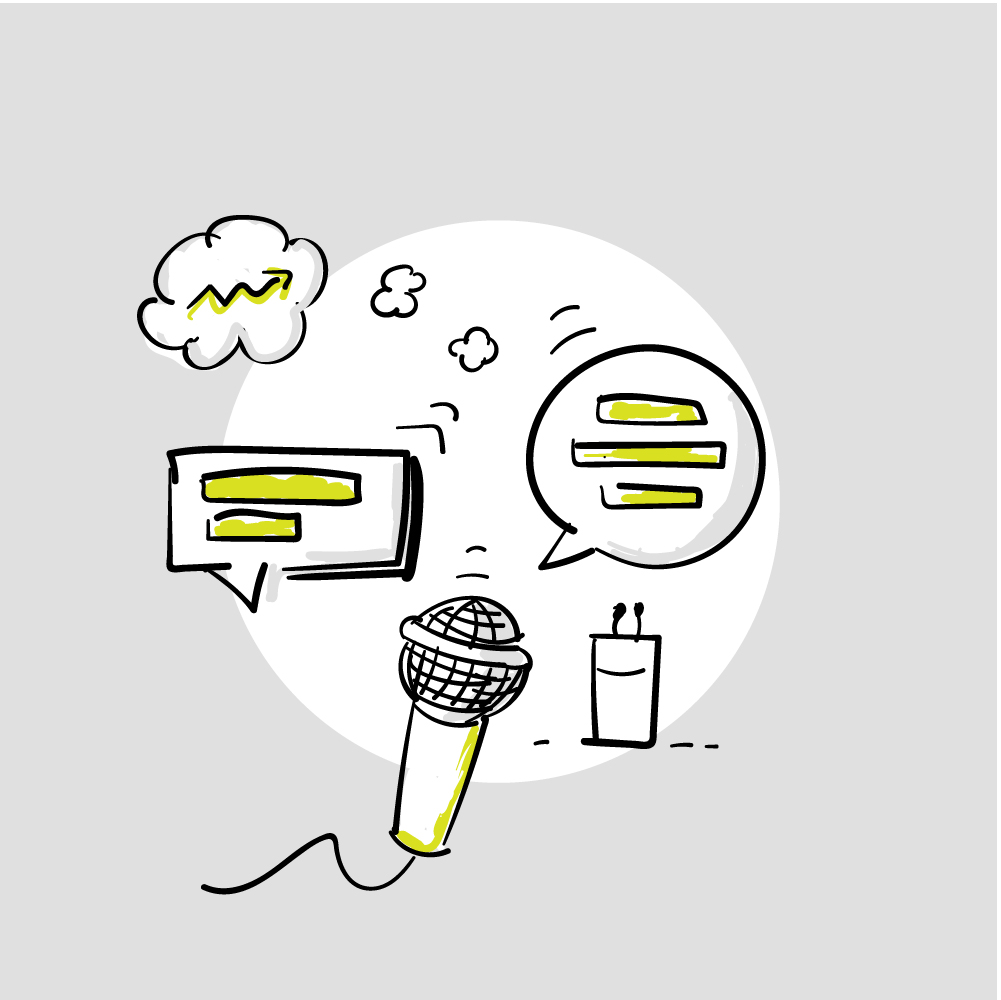 Diskussions- und Denkanstöße Illustration